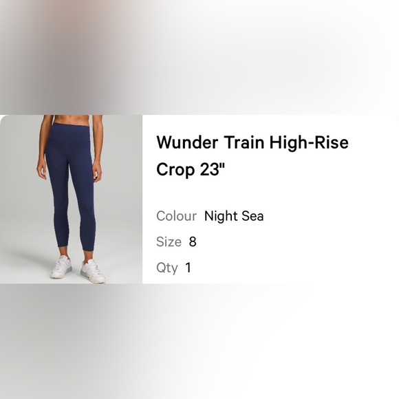 Lululemon Wunder Under High Rise Crop 23” - Picture 6 of 6